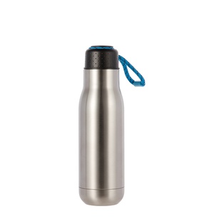 Stainless Steel Sports Bottle w/ Portable Lid(17oz/500ml,Sublimation Blank,Silver)