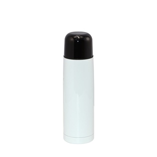 Stainless Steel Flask Thermos(17oz/500ml,Sublimation Blank,White)