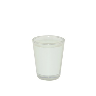 1.5oz Shot Glass with White Patch(1.5oz,Sublimation Blank)