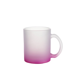 Frosted Glass Mugs Gradient (11oz/330ml,Sublimation Blank,Purple)