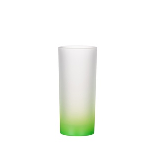 Frosted Glass Mug Gradient Color(10oz/300ml,Sublimation Blank,Green)
