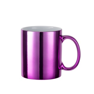 11oz Purple Plated Ceramic Mug