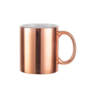 11oz Rose Gold Plated Ceramic Mug