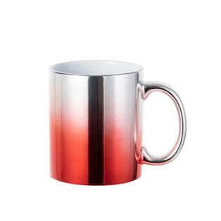 11oz Gradient Red/Silver Plated
Ceramic Mug