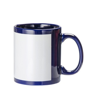11oz Full Colour Mug with White Patch-Blue