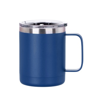 10oz/300ml Stainless Steel Coffee Cup (Powder Coated, Dark Blue)