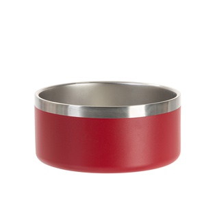 32oz/960ml Stainless Steel Dog Bowl (Powder Coated, Red)