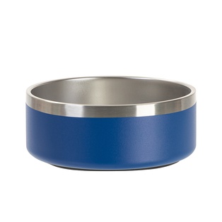 42oz/1250ml Stainless Steel Dog Bowl (Powder Coated, Dark Blue)