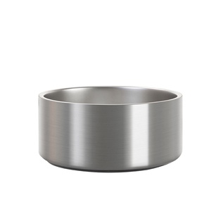 64oz/1900ml Stainless Steel Dog Bowl (Plain, Stainless steel)