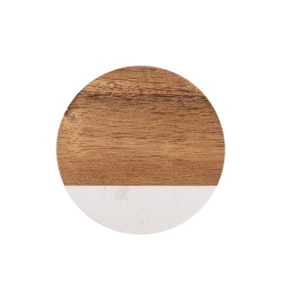 Engraving Marble Wood Coasters(Round, φ10*1cm)